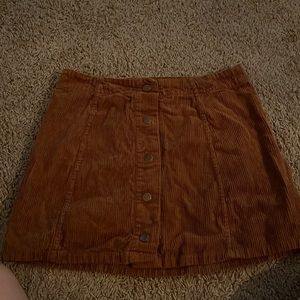 rue 21 corduroy skirt , burnt orange